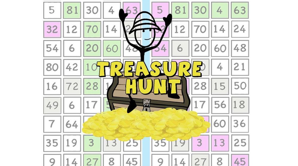 Treasure Hunt- Mental math practice (+google slides version)